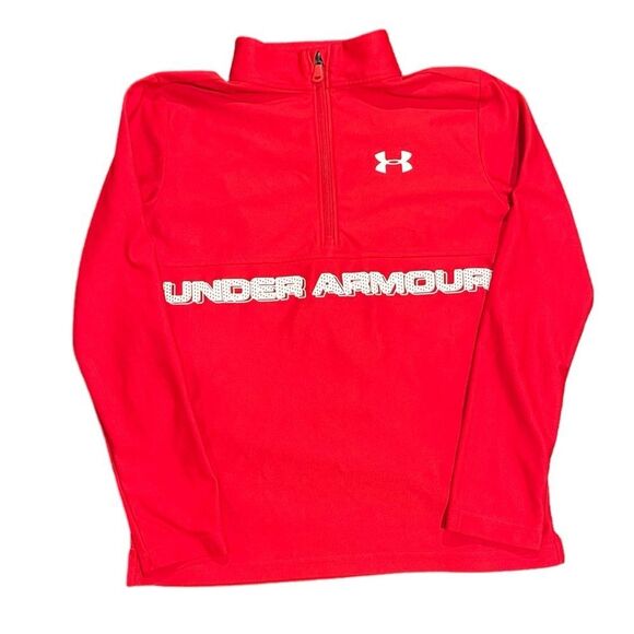 UNDER ARMOUR BoysTech Half Zip Long-Sleeve Shirt Youth Large - Picture 1 of 4